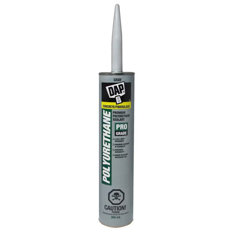DAP gray polyurethane sealant cartridge for concrete and fiberglass, 300 mL