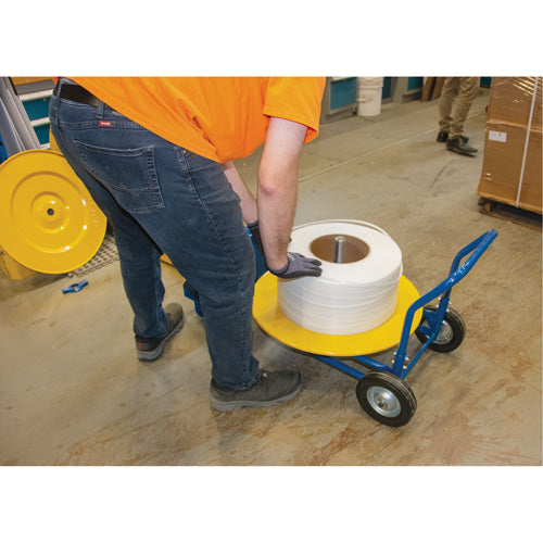Strapping Dispenser, Polyester/Steel/Polypropylene Strapping, Core Dia 16"/8", Roll Width 3"/8"/6" - PE555