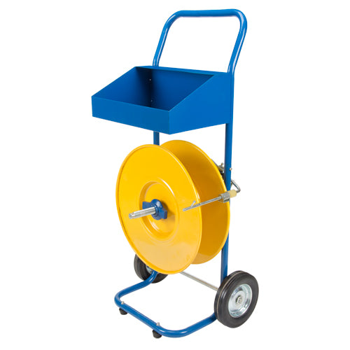 Strapping Dispenser, Polyester/Polypropylene Strapping, 8" Core Dia, 8" Roll Width - PF807