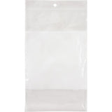 Poly Bags with White Write-On Space, Resealable, 8" x 5", 2 mils - PF933