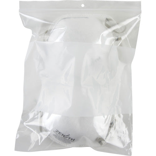 Poly Bags with White Write-On Space, Resealable, 10" x 8", 2 mils - PF948