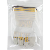 Poly Bags with White Write-On Space, Resealable, 12" x 9", 2 mils - PF951
