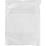 Poly Bags with White Write-On Space, Resealable, 15" x 12", 2 mils - PF963