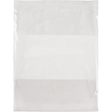 Poly Bags with White Write-On Space, Resealable, 15" x 12", 2 mils - PF963