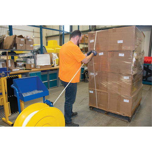 Strapping, Polypropylene, 1/2" W x 9900' L, White, Machine Gauge - PF984