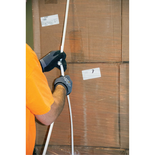 Strapping, Polypropylene, 1/2" W x 9900' L, White, Machine Gauge - PF984