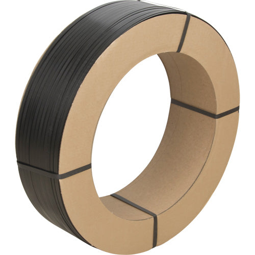 Strapping, Polypropylene, 1/2" W x 5600' L, Black, Hand Gauge - PF985
