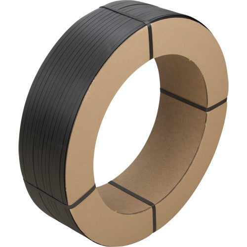 Strapping, Polypropylene, 1/2" W x 7200' L, Black, Hand Gauge - PF986