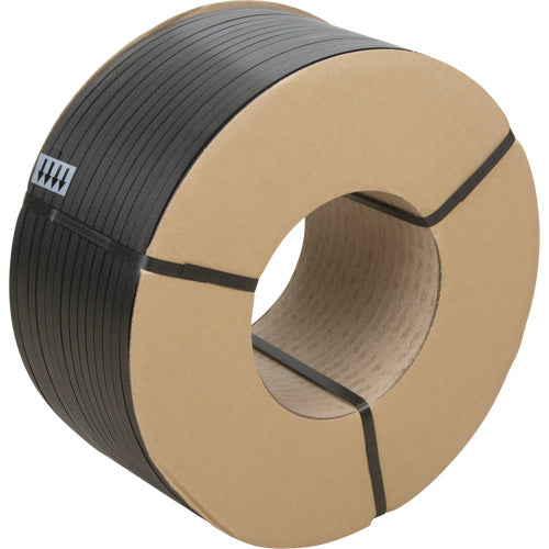 Strapping, Polypropylene, 1/2" W x 7200' L, Black, Hand Gauge - PF987
