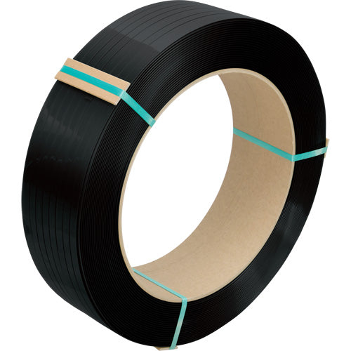 Strapping, Polyester, 1/2" W x 5800' L, Black, Manual Gauge - PG559