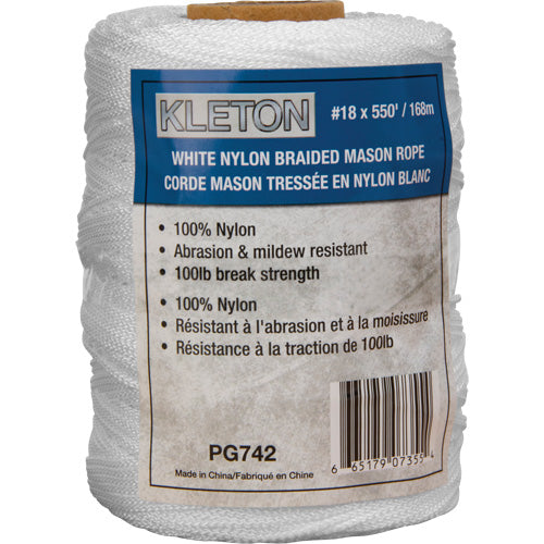 XPRS - Corde maçon tressée no 18 nylon 550'