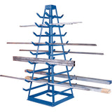Supports pour tuyaux - Rangement horizontal, Horizontal, 9 Niveaux, 18" la x 40" p x 84" h, 1800 lb Cap. - RB958