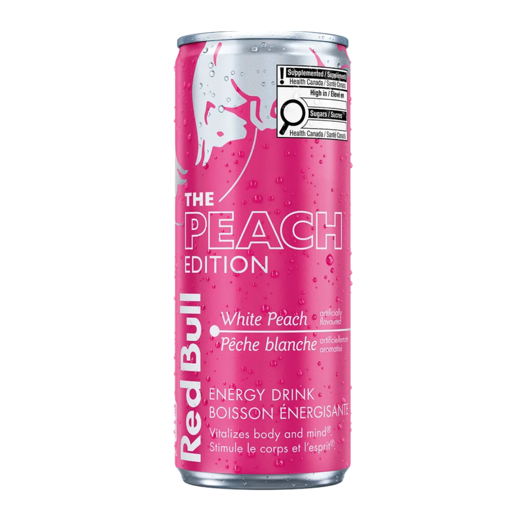 XPRS - Red Bull Peach Edition 250ml Boisson énergisante (Frais dépôt de bouteille inclus)