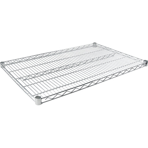 Tablette en treillis pour étagère robuste en treillis chromaté, 48" la x 24" p, Capacité de 800 lb - RL041