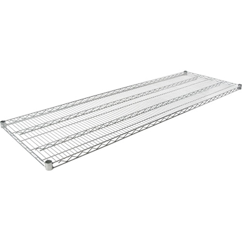 Tablette en treillis pour étagère robuste en treillis chromaté, 72" la x 24" p, Capacité de 600 lb - RL043