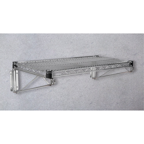 Tablette en treillis pour étagère robuste en treillis chromaté, 30" la x 14" p, Capacité de 800 lb - RL606