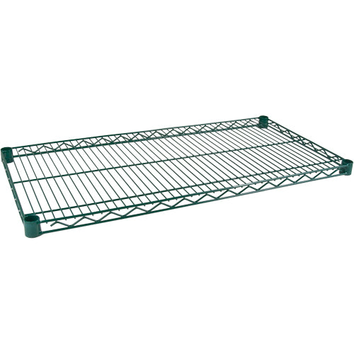 Tablette pour étagère robuste en treillis au fini d'époxyde vert, 48" la x 18" p, 800 lb Capacité - RL623
