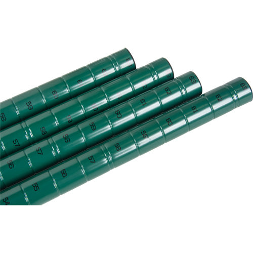 Heavy-Duty Wire Mesh Shelf Post with Green Epoxy Finish - RL629