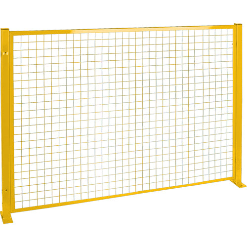 Protecteur de périmètre de style treillis, 4' h x 8' la, Jaune - RL850