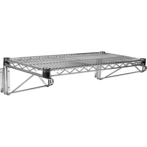 Wire Wall Shelf Kit, Single Support, 200 lb Capacity, 14" D - RL911