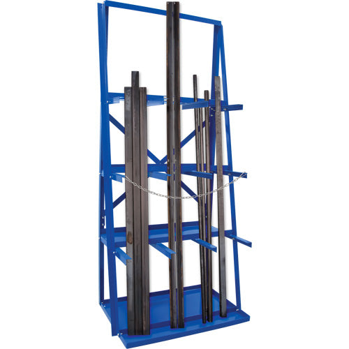 Râtelier de rangement pour barre, Vertical, 3 Niveaux, 36" la x 24" p x 84" h, 3000 lb Cap. - RL922