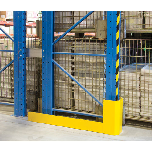 Protecteurs d'allées de rayonnages, 3" la x 50" lo x 16" h, Jaune sécurité - RN060