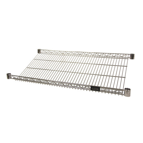 Tablette inclinée en treillis métallique, 18" la x 48" p, Capacité de 400 lb - RN553