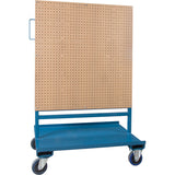 Support combiné bac/panneau perforé, À deux côtés, 38" la x 24-1/2" p x 55" h - RN555