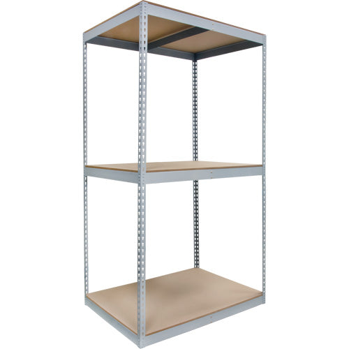 Rayonnage robuste, Acier, Sans boulons, Capacité 1200 lb, 48" la x 84" h x 36" p - RN806