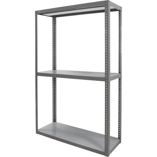 Étagère robuste, Acier, Boulonné, Capacité 3000 lb, 36" la x 72" h x 18" p - RN930