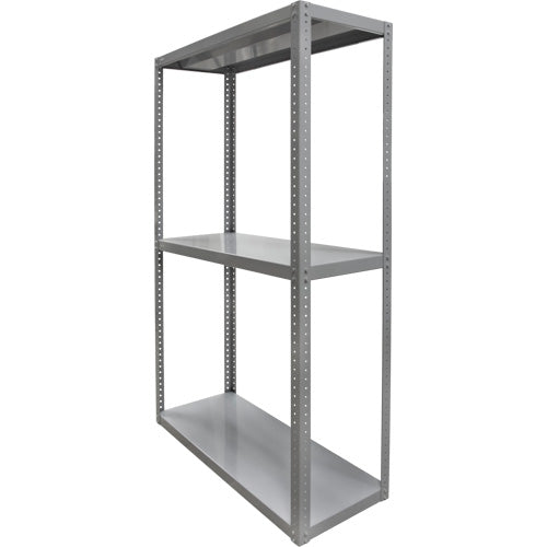 Étagère robuste, Acier, Boulonné, Capacité 3000 lb, 36" la x 72" h x 24" p - RN933