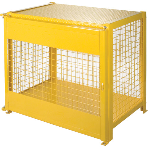 Armoires pour cylindres à gaz, Nombre de bouteilles: 6, 44" , 30" , 37" , Jaune - SAF836
