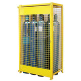 Armoires pour cylindres à gaz, Nombre de bouteilles: 10, 44" , 30" , 74" , Jaune - SAF837