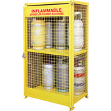 Armoires pour cylindres à gaz, Nombre de bouteilles: 12, 44" , 30" , 74" , Jaune - SAF847