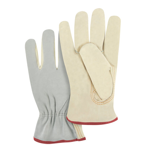Split-back driver's gloves, Cowhide grain leather palm - Model SAJ6XX