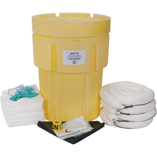 Trousse économique de lutte contre les déversements, Huile seulement, Baril, Absorbance de 95 gal. US - SAK251