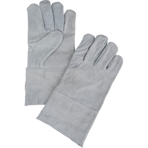 Standard Duty Work Gloves, Large, Split Cowhide Palm - SAL253