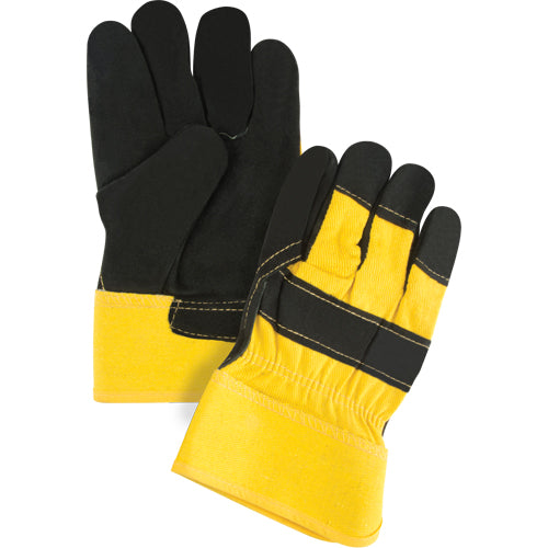 Superior Warmth Winter Lined Fitter Gloves, Large, Split Cowhide Palm, Thinsulate™ Lining - SAL544