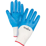 Gants enduits et tricotés sans coutures de poids moyen avec revêtement nitrile, calibre 13, enveloppe en coton