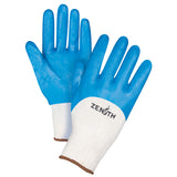 Gants enduits et tricotés sans coutures de poids moyen avec revêtement nitrile, calibre 13, enveloppe en coton