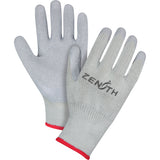 Gants enduits à doublure confortable en caoutchouc naturel, 9/Grand, Rêvetement Latex de caoutchouc, Calibre 10, Enveloppe en Polyester/Coton - SAN432R
