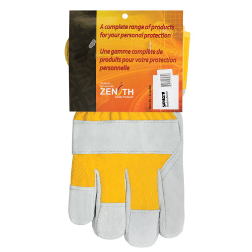 Superior Warmth Winter Lined Fitter Gloves, Medium, Split Cowhide Palm, Thinsulate™ Lining - SAN637R