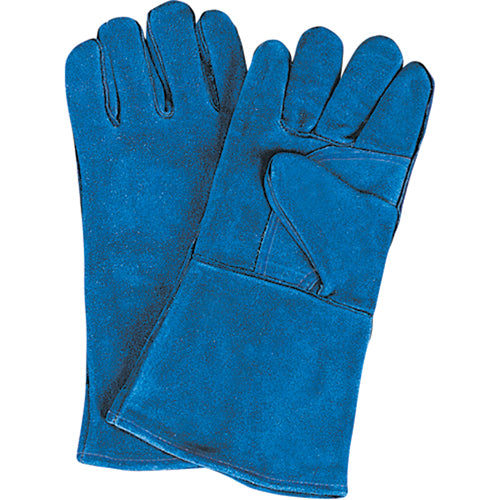 High quality split cowhide leather double thumb and palm welding gloves