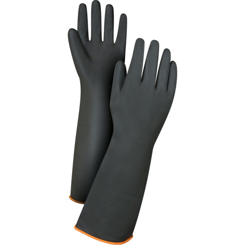 Gants de poids lourd pour la manipulation de produits chimiques, Taille 9, 18" lo, Latex de caoutchouc, 30 mils - SAP221R