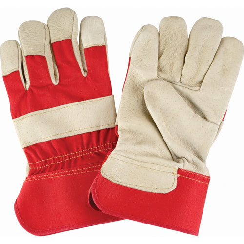 Premium Abrasion Resistant Comfortable Fitter's Glove, Large, Grain Pigskin Palm, Cotton Lining - SAP222R
