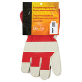 Premium Abrasion Resistant Comfortable Fitter's Glove, Large, Grain Pigskin Palm, Cotton Lining - SAP222R