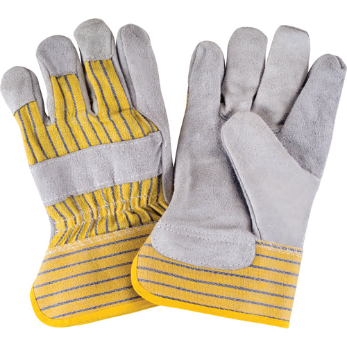 Gants d'ajusteur de première qualité, Grand, Paume en Cuir de vache refendu, Doublure en Coton - SAP226