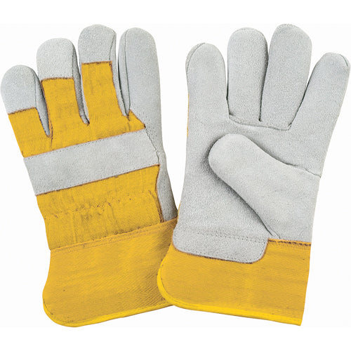 Premium Winter Lined Fitter Gloves, Medium, Split Cowhide Palm, Foam Fleece Lining - SAP240
