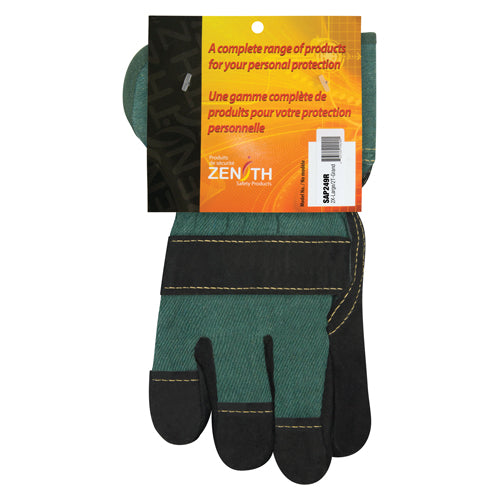Gants d'ajusteur doublés pour l'hiver à chaleur supérieure, 2T-Grand, Paume en Cuir de vache refendu, Doublure en ThinsulateMC - SAP249R