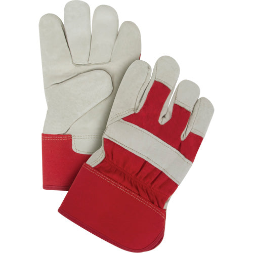 Superior warmth winter lined fitter's gloves with leather palm and Thinsulate™ lining